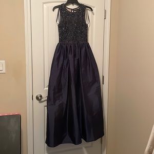 Aidan Mattox sz. 0 eu.32 navy blue, beaded formal gown